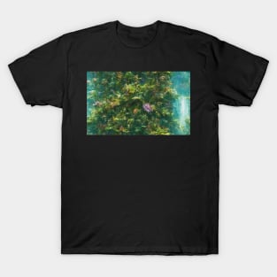 Seamless Jungle Plants Texture Patterns T-Shirt